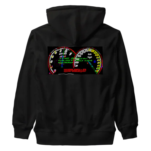 THE SHOW MUST GO ON, BABY Heavyweight Zip Hoodie