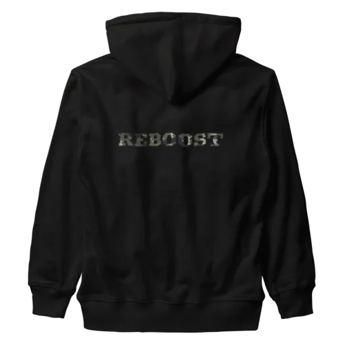 アウトドアな迷彩ロゴ【 REBOOST 】 Heavyweight Zip Hoodie