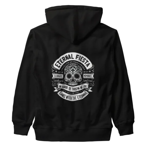 ディア・デ・ロス・ムエルトス【死者の日】モチーフグッズ Heavyweight Zip Hoodie