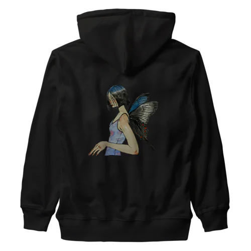 カラスアゲハ Heavyweight Zip Hoodie