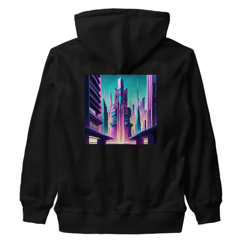 サイバーパンク都市 Heavyweight Zip Hoodie