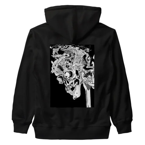 がしゃどくろと百鬼夜行 Heavyweight Zip Hoodie