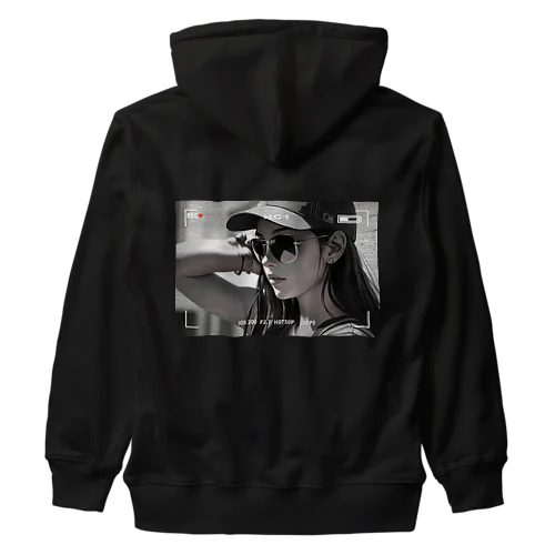 Cool girl【モノクロ】 Heavyweight Zip Hoodie