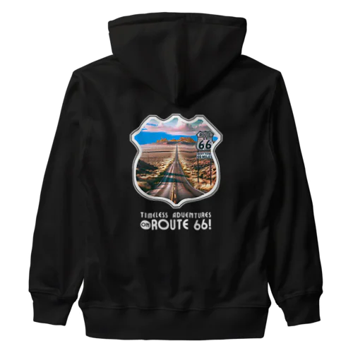 ROUTE66！時を超えた冒険をしよう！（濃色用） Heavyweight Zip Hoodie