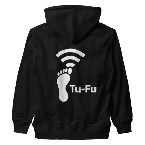 Tu-Fu(痛風)受信中(White) Heavyweight Zip Hoodie