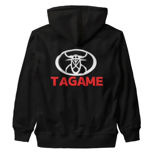 TAGAME (white) ヘビーウェイトジップパーカー