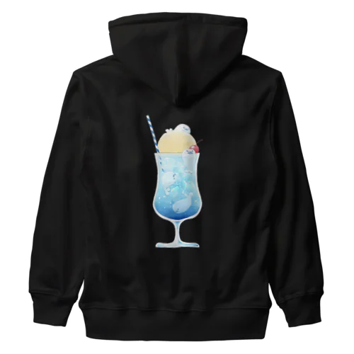 あざらしクリームソーダ・空 Heavyweight Zip Hoodie