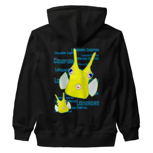 Longhorn Cowfish(コンゴウフグ)　バックプリント Heavyweight Zip Hoodie