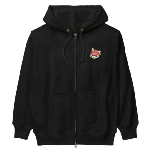 キリッとレッサーパンダ (ワンポイント) Heavyweight Zip Hoodie