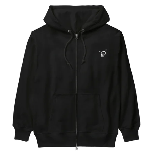 白とけマ。パーカーシリーズ Heavyweight Zip Hoodie