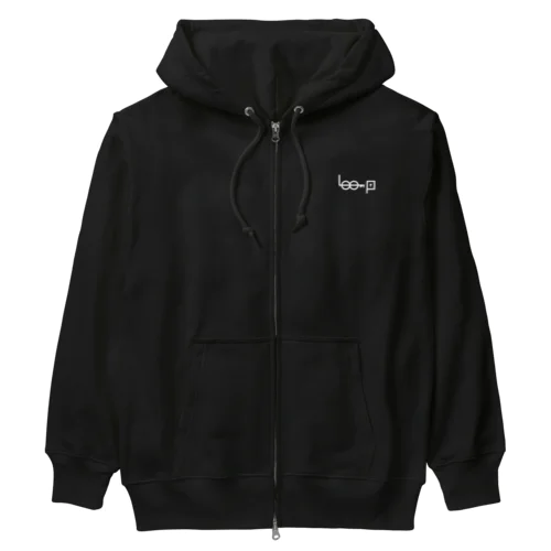 LOOP ホワイトロゴver. Heavyweight Zip Hoodie