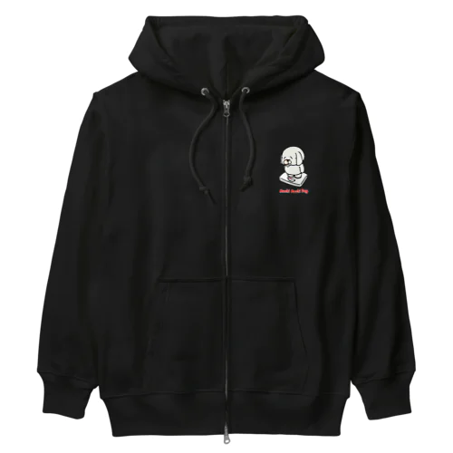 もちもちドッグ 体重計編 Heavyweight Zip Hoodie