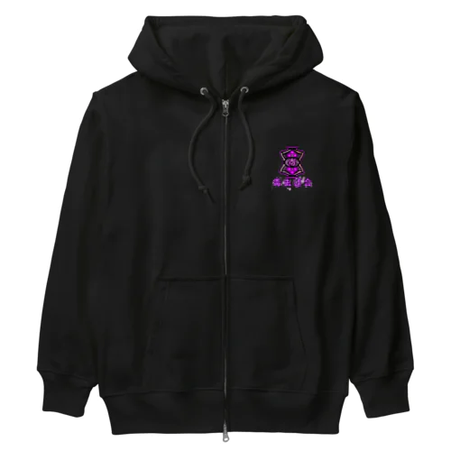 毒虫連合　ロゴマーク Heavyweight Zip Hoodie