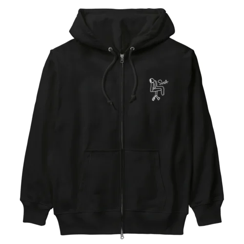 首もげくん Heavyweight Zip Hoodie