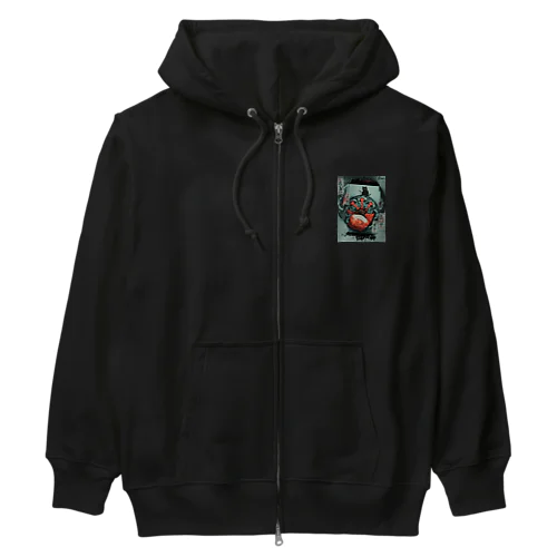 魔除け曼荼羅　悪縁退散海老で鯛を釣る Heavyweight Zip Hoodie