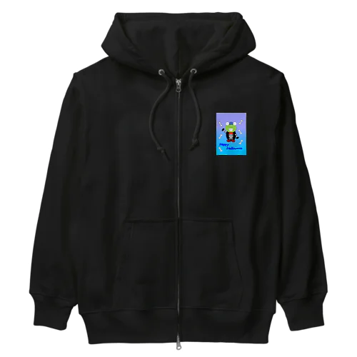 ハロウィン　ガイコツ息子 Heavyweight Zip Hoodie