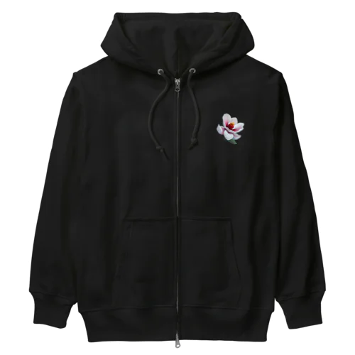 美しい木蓮の花 Heavyweight Zip Hoodie