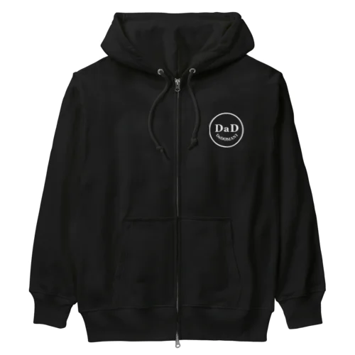 ワンポイントDaDちゃん 顔ロゴ 黒T専用 Heavyweight Zip Hoodie