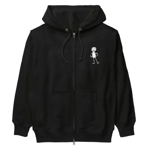 ひざがぐるぐるしてるひと Heavyweight Zip Hoodie