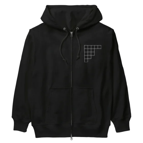 ヤング図形 Heavyweight Zip Hoodie