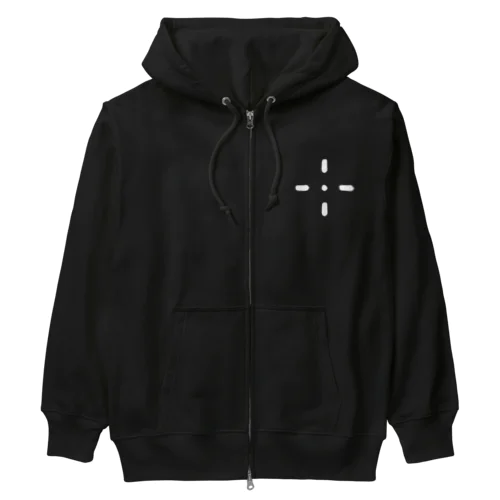 クロスヘア shiro Heavyweight Zip Hoodie