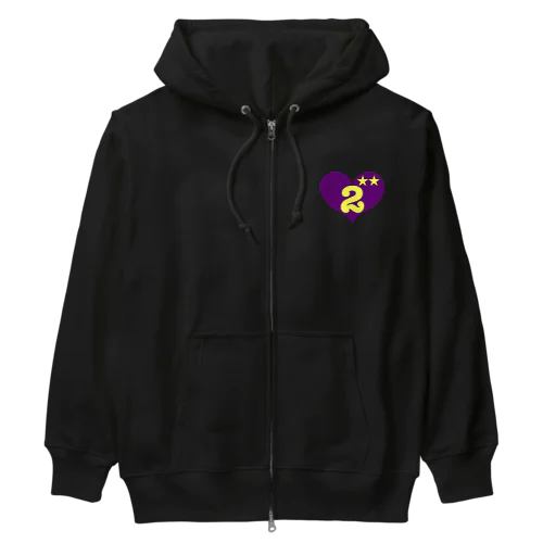 古着風  2 Heavyweight Zip Hoodie