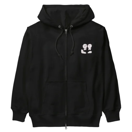 ふわもち犬の集い(井戸端会議) Heavyweight Zip Hoodie