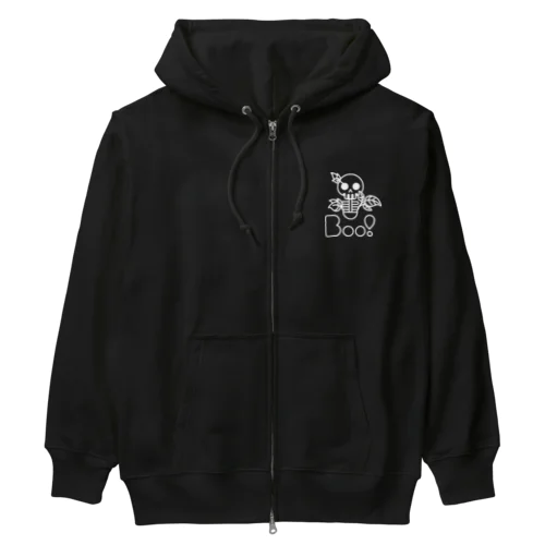 Boo!(ガイコツ) Heavyweight Zip Hoodie