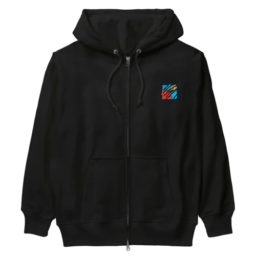 ペンギンくん【大人気の粗絵シリーズ】 Heavyweight Zip Hoodie