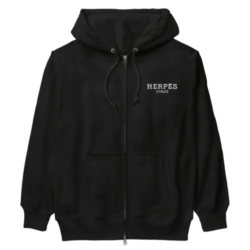 HERPES WHロゴ Heavyweight Zip Hoodie