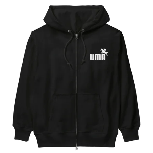 UMA（白） Heavyweight Zip Hoodie