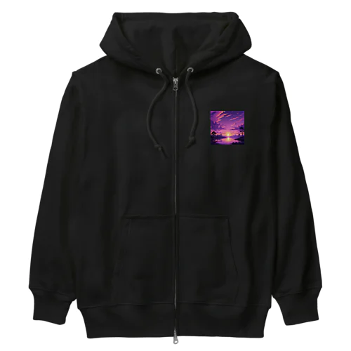 P-chill! (Sunset) Heavyweight Zip Hoodie