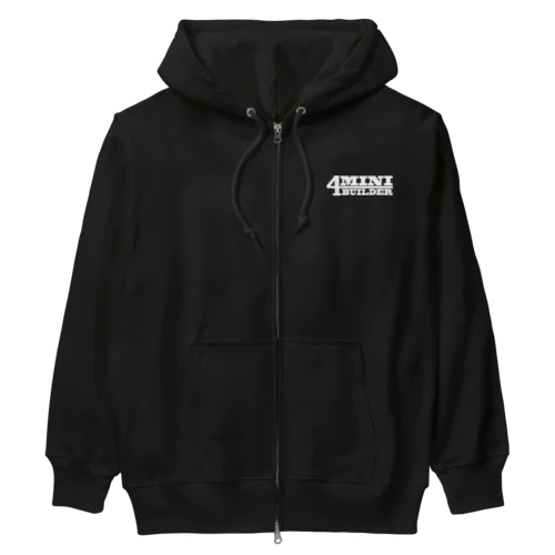 4miniビルダー ４ミニ バイク ホワイト Heavyweight Zip Hoodie