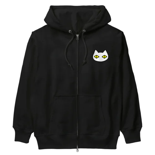 黒猫ボディーガード まもられているほう 002 Heavyweight Zip Hoodie