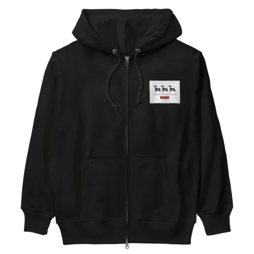 DENS_立ちシュナ×3_SPアカ Heavyweight Zip Hoodie