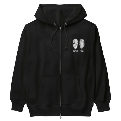 ゾウリとゾウリムシ　ハングル Heavyweight Zip Hoodie