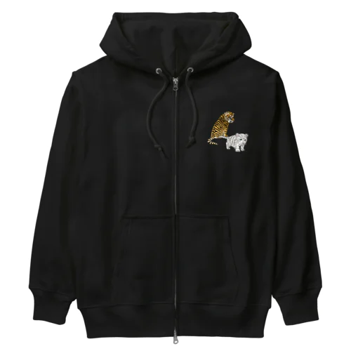 虎の仔たちは仲良しです Heavyweight Zip Hoodie