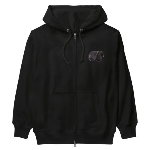 くろうさぎ Heavyweight Zip Hoodie