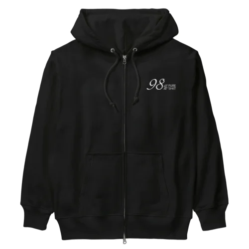 存在する98％の建築はただのクソだ Heavyweight Zip Hoodie