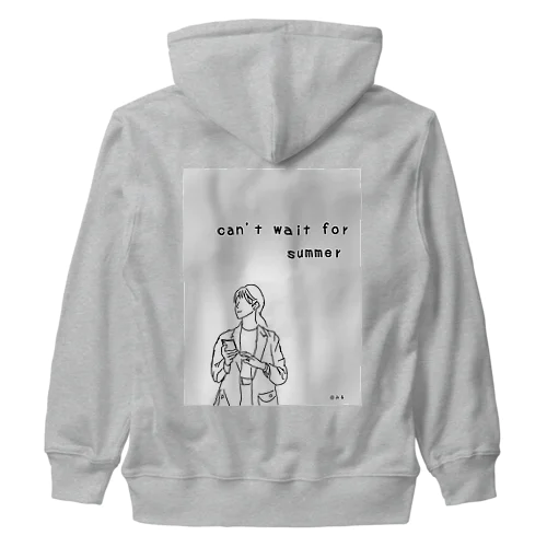 can't wait for summer Heavyweight Zip Hoodie