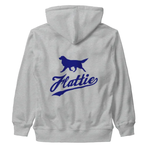 シルエットFlattie （青） Heavyweight Zip Hoodie