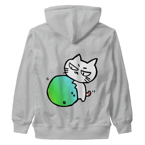 あそぶねこ Heavyweight Zip Hoodie