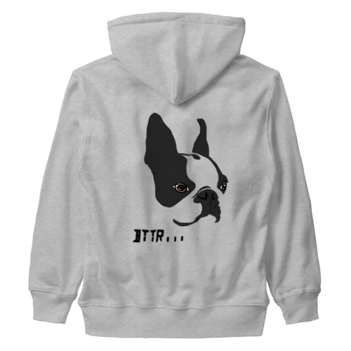 My Boston terrier Heavyweight Zip Hoodie