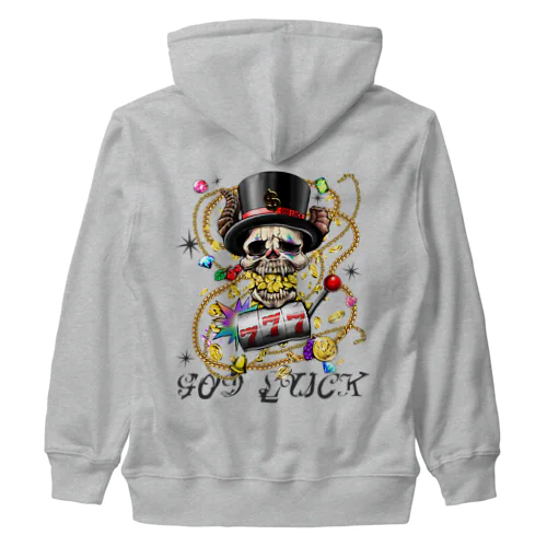 ドクスロ💀GOD LUCK Heavyweight Zip Hoodie