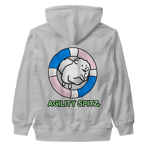 AGILITY SPITZ「ぴょ〜んと飛ぶよ」 Heavyweight Zip Hoodie