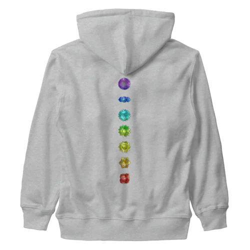 Seven chakras Heavyweight Zip Hoodie