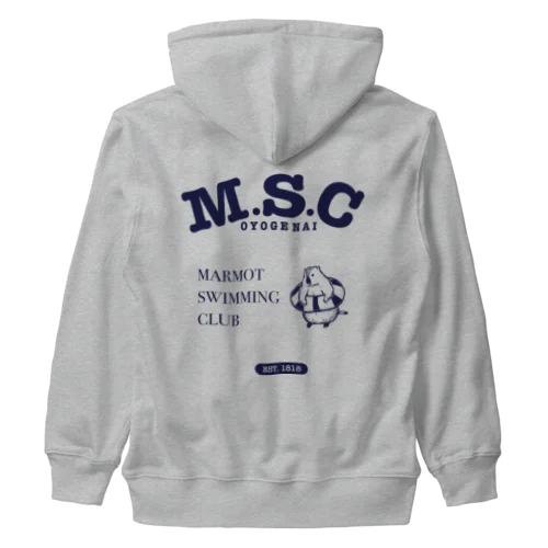 マーモット・スイミング・クラブ Heavyweight Zip Hoodie
