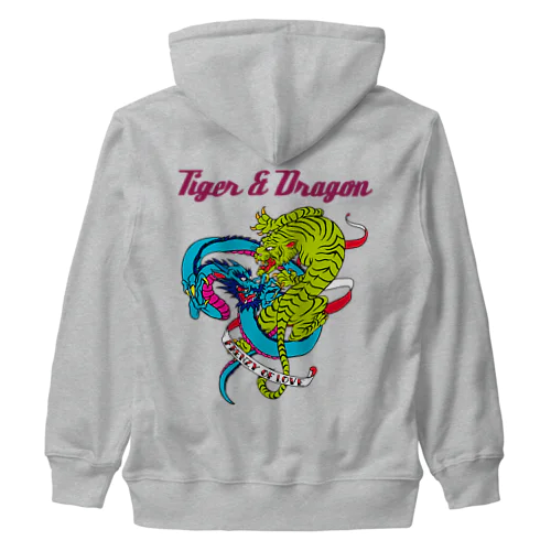 TIGER ＆ DRAGON ヘビーウェイトジップパーカー