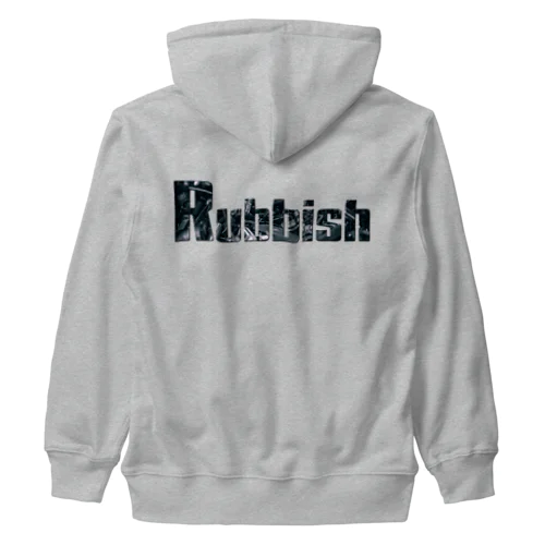 Rubbish ロゴ Heavyweight Zip Hoodie