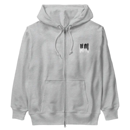 🎹 ピアノ 鍵盤　(ワンポイントシンプルver.) Heavyweight Zip Hoodie